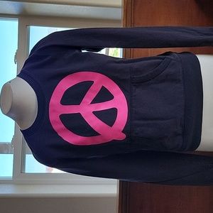 PINK Peace Crewneck Sweater
